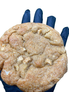 Cheesecake Stuffed Cookie-Caramel Apple